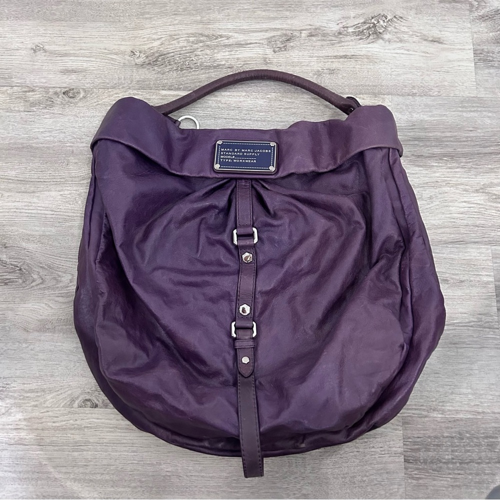 Marc by Marc Jacobs Large Hobo Bag Dr. Q Liz Riz Purple Glam Funky Cool shoulder